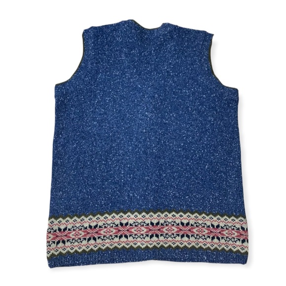 Great American Sweater Cardigan Vest Sleeveless Button-Up - Picture 4 of 6